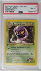 V1708: 2000: Koga's Arbok: 25/132: 1ST Edition: Gym Challenge: PSA: 8: NM-MT: 102261216